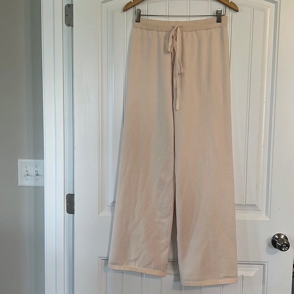 Nordstrom High Waist Sweater Viscose Pants Size Large - Picture 1 of 6